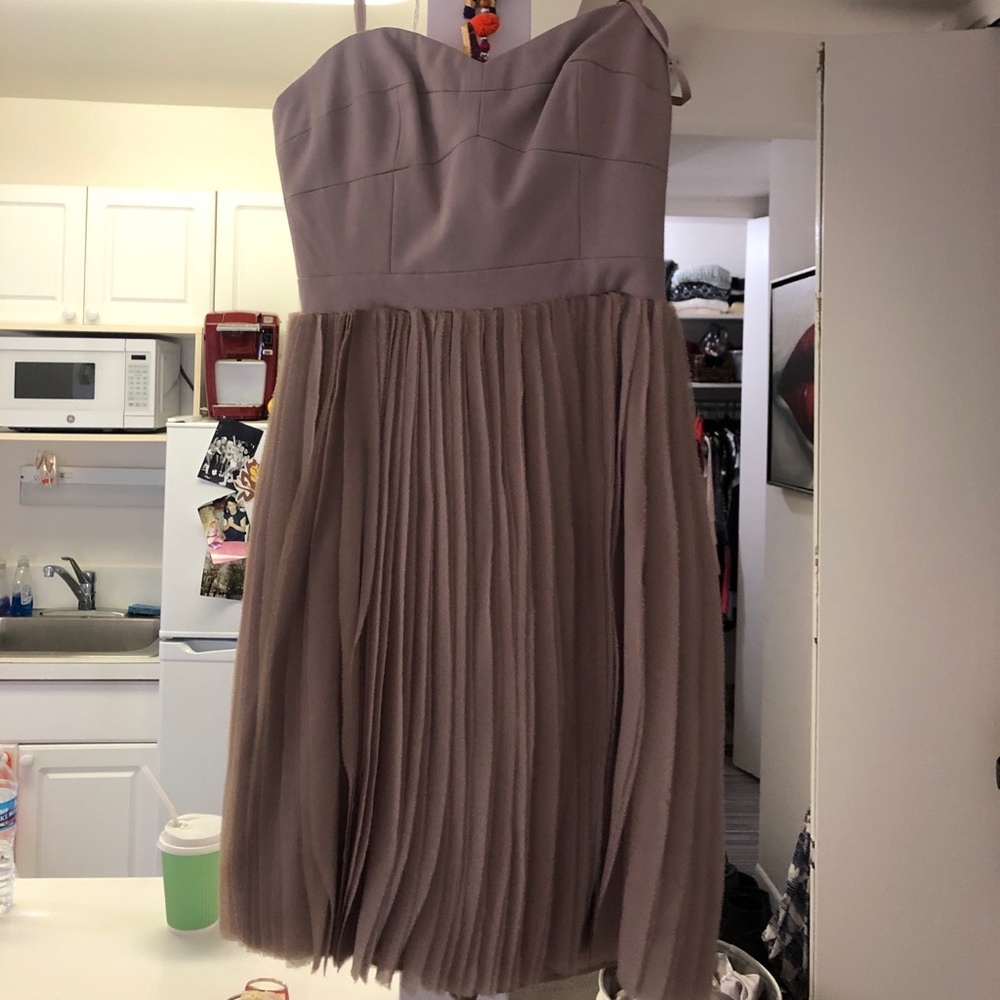 BCBG STRAPLESS NUDE DRESS SZ 02